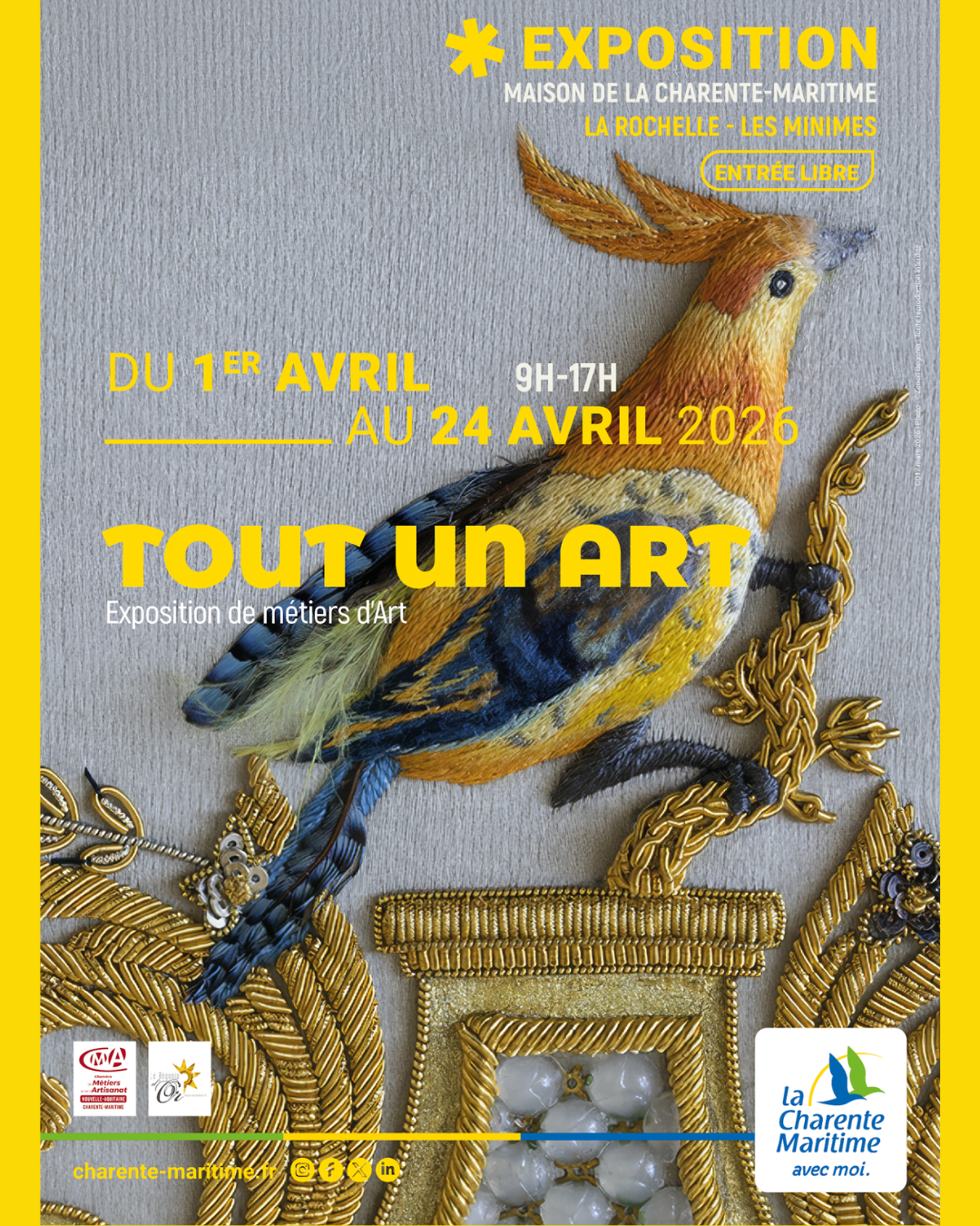 Exposition sur les métiers d'art / Du 1er au 24 avril 2026